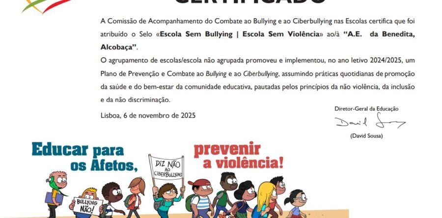 Selo “Escola Sem Bullying | Escola Sem Violência”