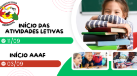 Informações | Início do ano letivo 26/27